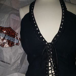 Halter top. Stretchy Harley wear